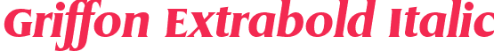 Griffon Extrabold Italic
